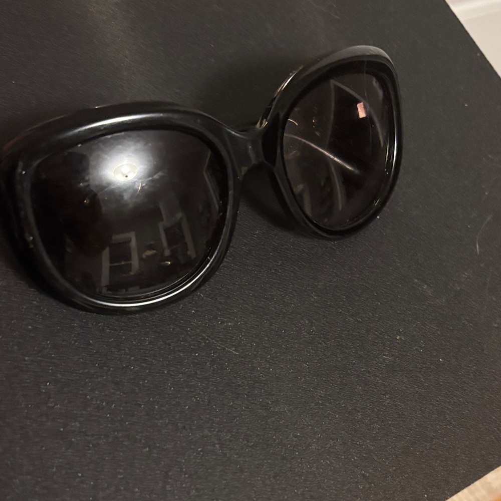 Salvatore Ferragamo Glossy Black Sunglasses